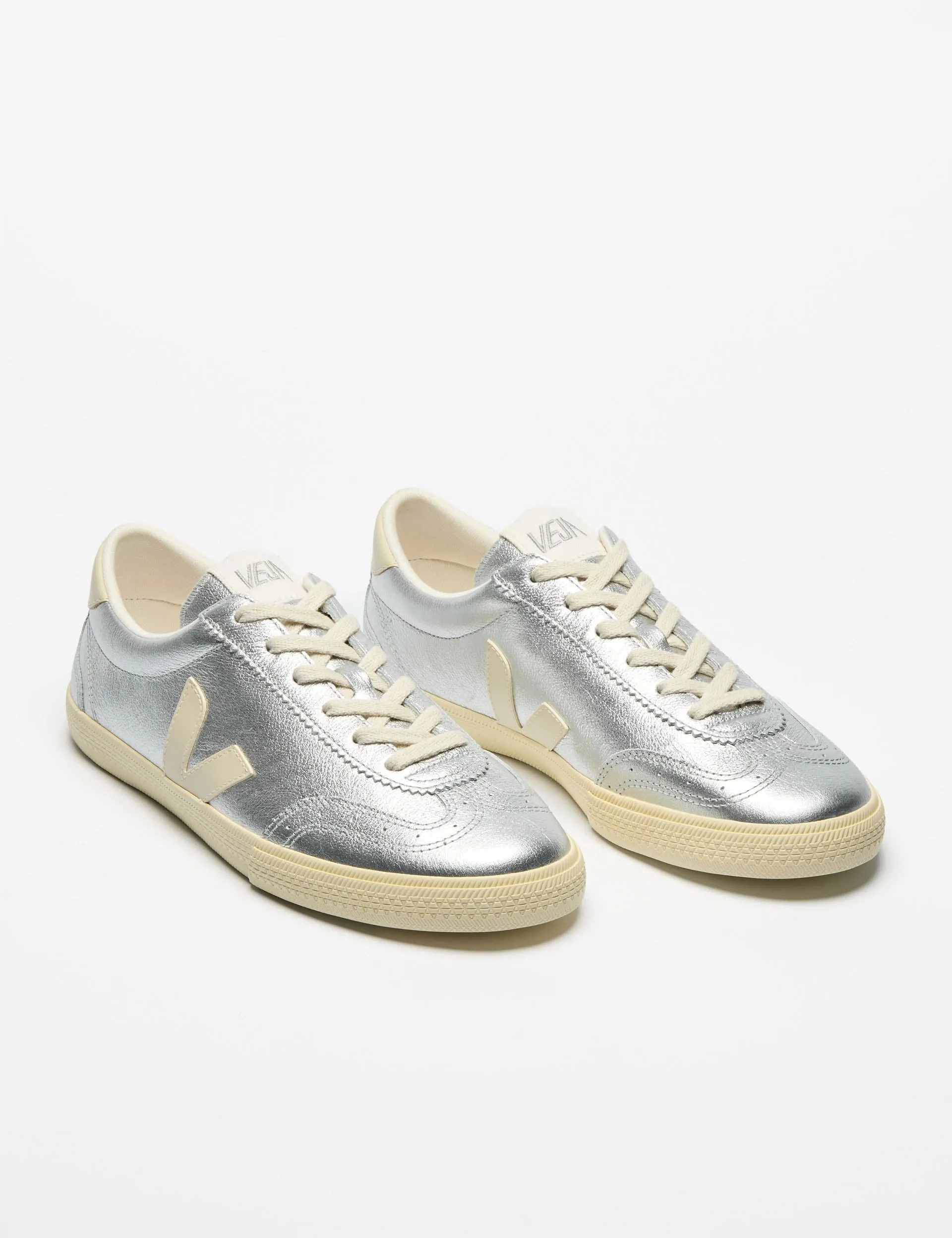 Volley Leather - Silver Pierre