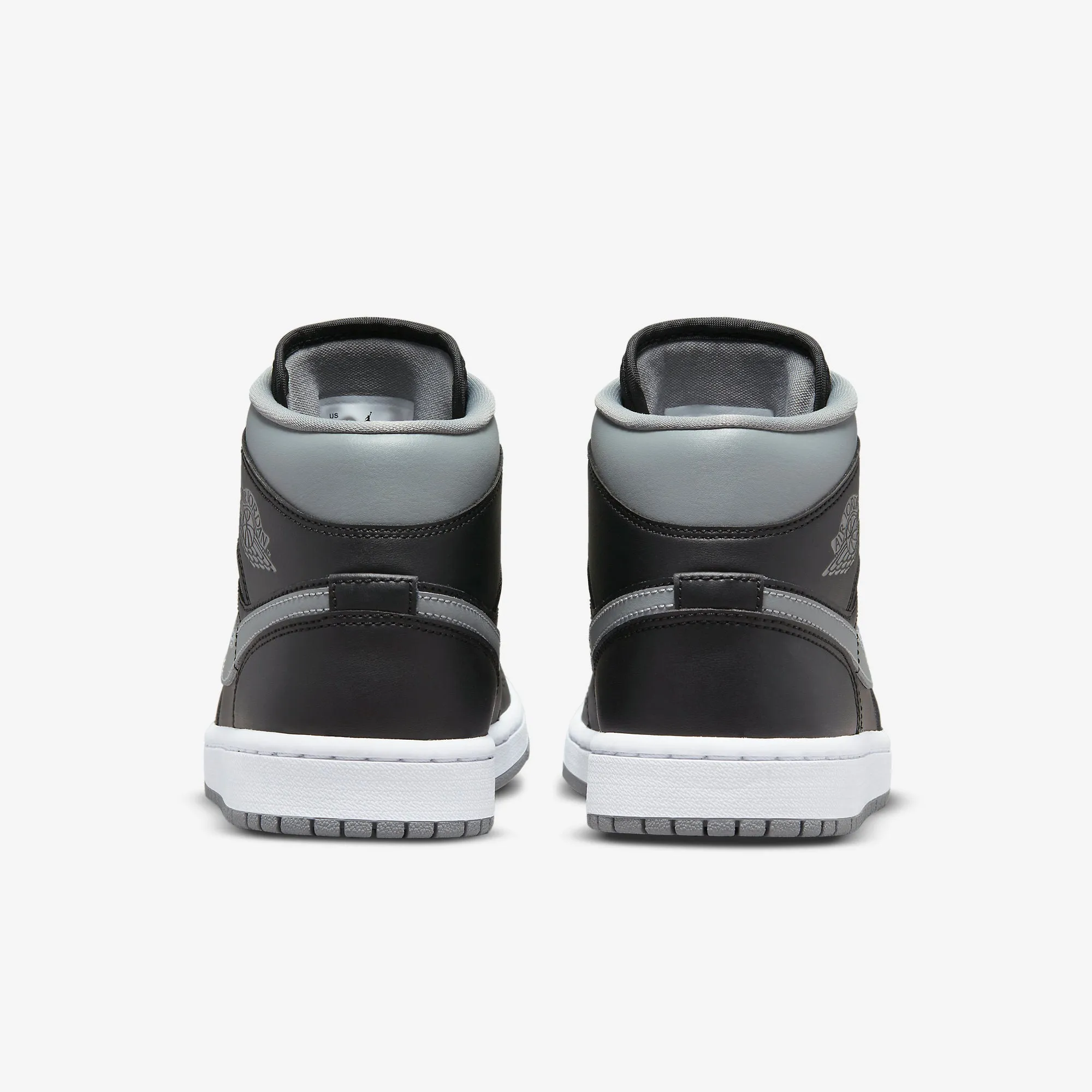 Women's Air Jordan 1 Mid "Shadow" (Black/Particle Grey)(BQ6472-007)