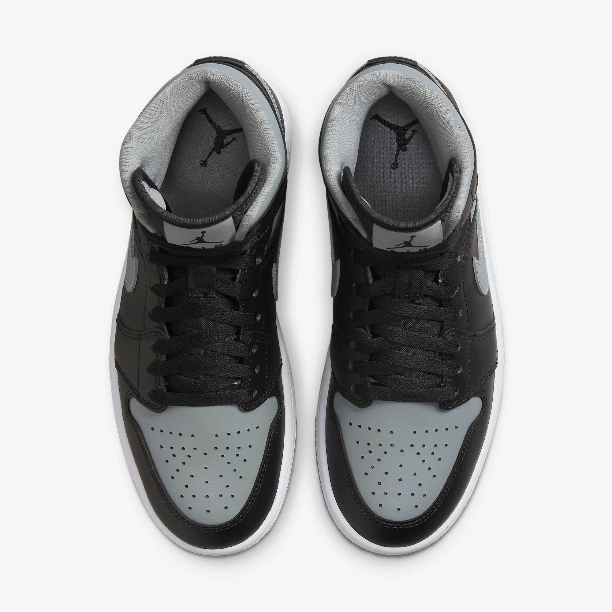 Women's Air Jordan 1 Mid "Shadow" (Black/Particle Grey)(BQ6472-007)