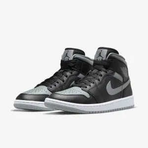 Women's Air Jordan 1 Mid "Shadow" (Black/Particle Grey)(BQ6472-007)